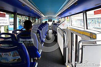 City tour bus Editorial Stock Photo